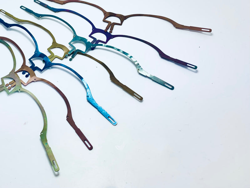 22 eyewear’s P series titanium color is made by anodizing eco friendly and isn’t skin allergy